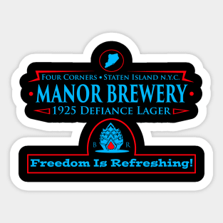 Manor Brewery Defiance Lager Sticker